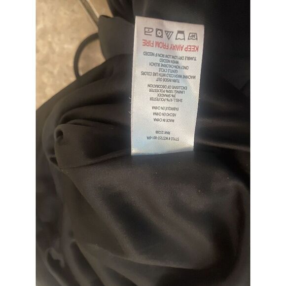 NWT $325 Jason Wu M Jersey Jumpsuit Chain Strap Black Edgy Modern Stretch - Picture 8 of 8